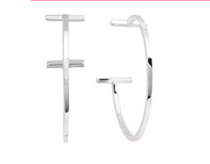 TIFFANY & Co. TiffanyT ワイヤー フープ ラージ ピアス