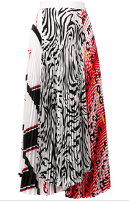 MSGM プリント プリーツ スカート