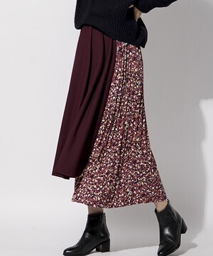 J.FERRY バックレオパプリーツスカート