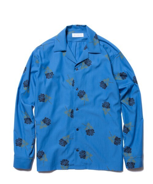 ROTTWEILER Rose Open Collar LS Shirt