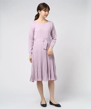 MISCH MASCH 衿スカラプリーツニットワンピース