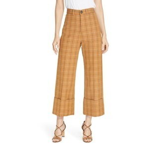 SEA Sea Poirot Plaid Cuff Pants