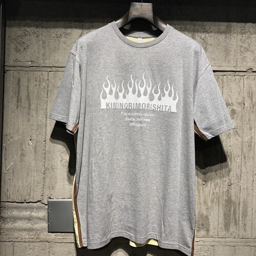 kiminori morishita Flocked Print Short Sleeve T-shirt