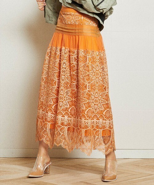 AULA AILA LACE COMBINATION SKIRT