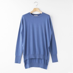 JOHN SMEDLEY バックロング長袖クルーネックニット