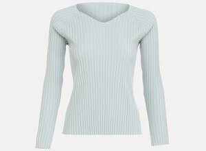 Aquascutum 【ホワイトレーベル】Vネックリブニットプルオーバー