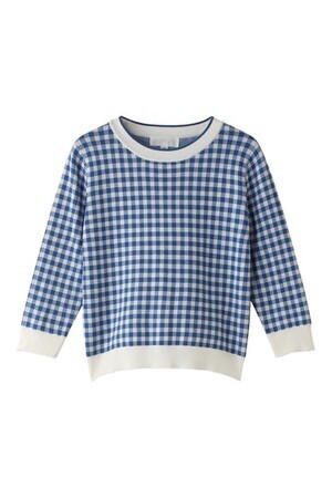 JILLSTUART ギンガムチェックニットプルオーバー