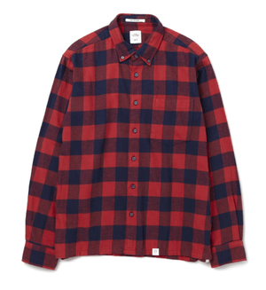 BEDWIN & THE HEARTBREAKERS L/S BUFFALO CHECK FLANNEL SHIRT RICK""