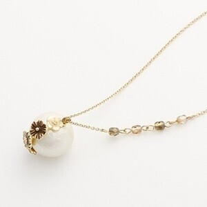 raffia 【JC1322】Fille short necklace