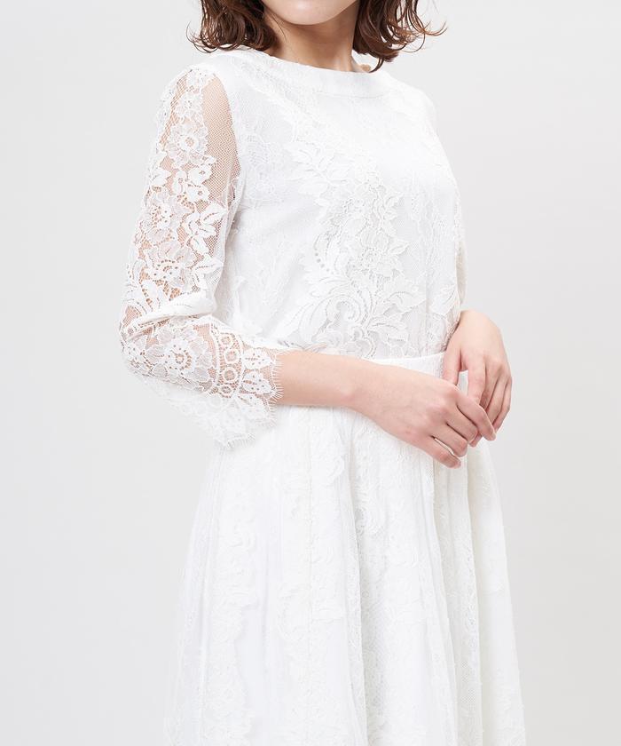 ef-de 《Maglie White》フラワーレースブラウス