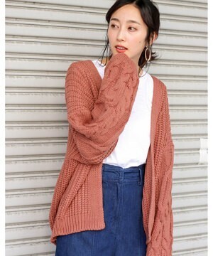 Gready Brilliant ローゲージ ニットカーディガン ビッグシルエット
