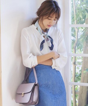 MEW’S REFINED CLOTHES スカーフ付ブラウス