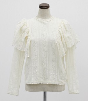 SLY RUFFLE LACE STAND TOPS