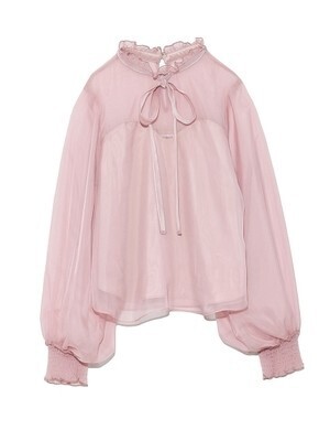 FURFUR シフォンフリル衿リボンBL