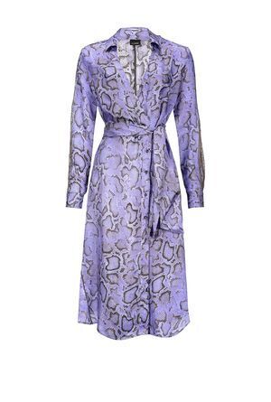 PINKO スネーク プリント ツイルドレス