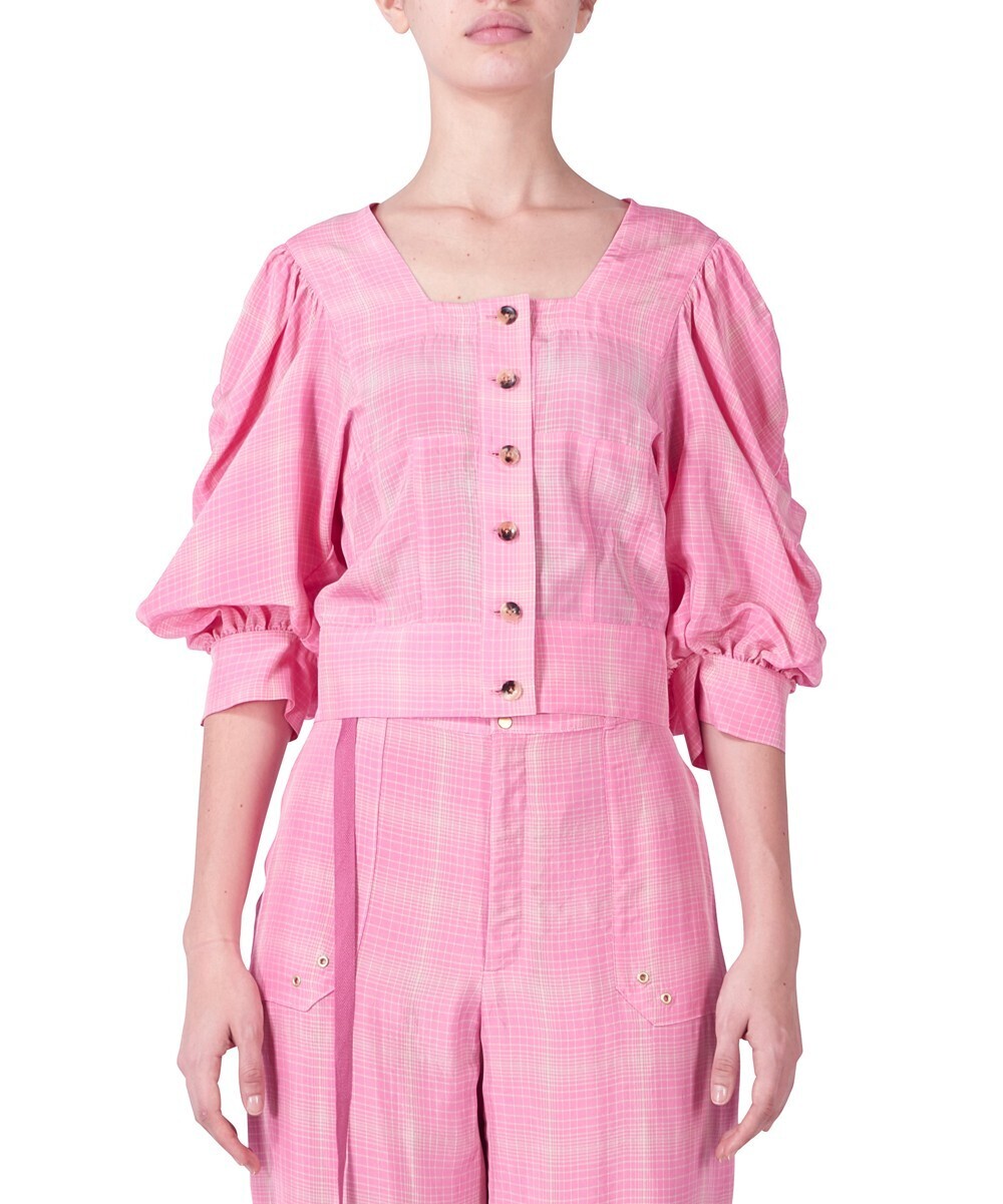 AKANE UTSUNOMIYA PUFF SLEEVE BLOUSE