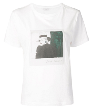 SAINT LAURENT PARIS プリント Tシャツ