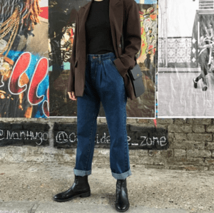 AIN stylish blue denim pants