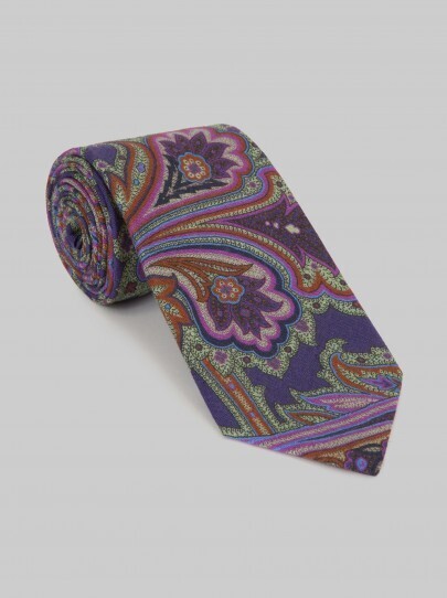 ETRO Paisley-print tie-neck gown