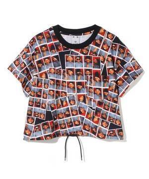 X-girl Chloe Sevigny ALL OVER PRINTED TEE
