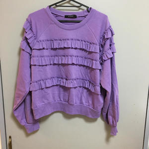 w closet フリルスウェット