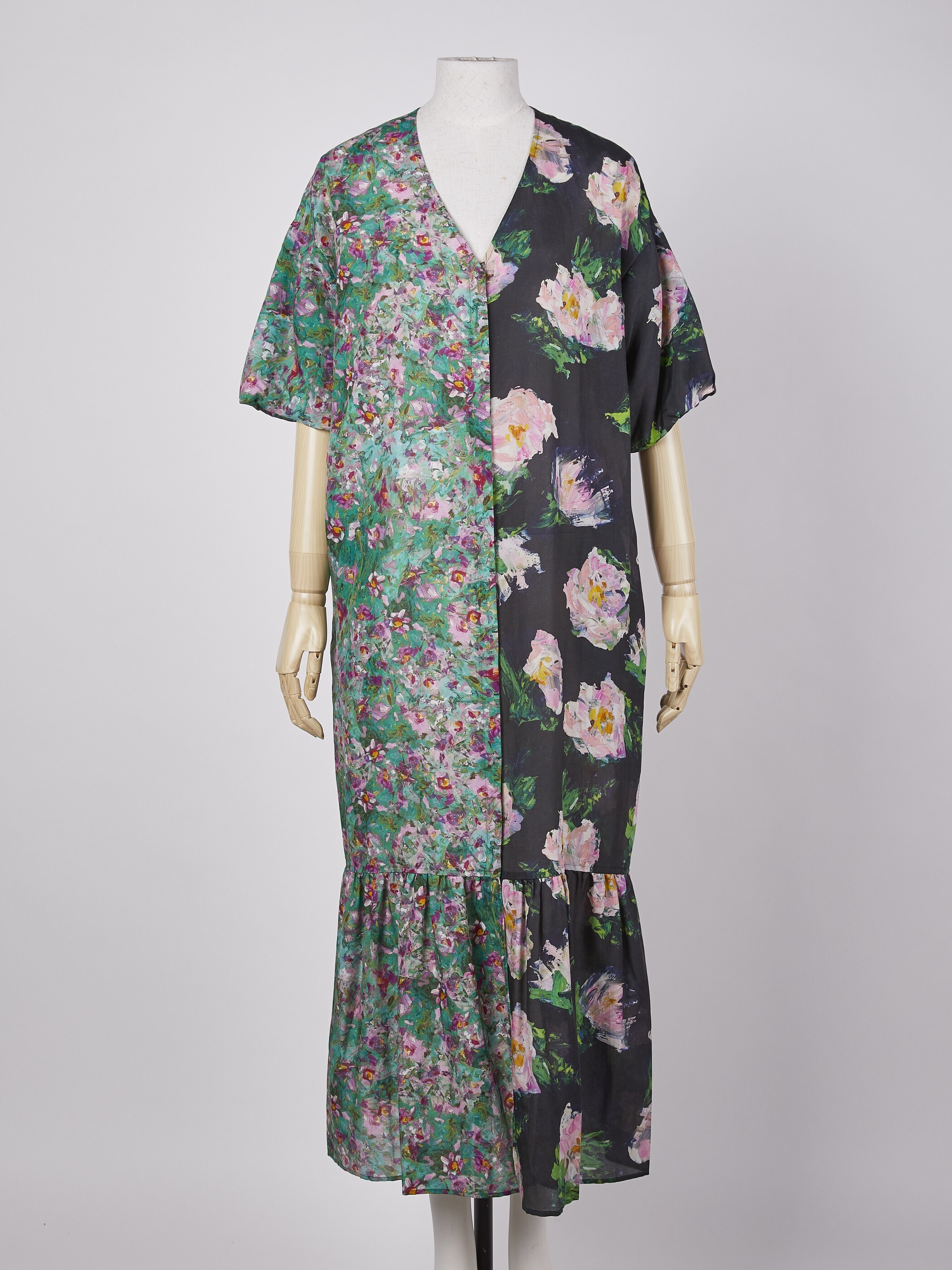 my panda flowers & flower pattern dress