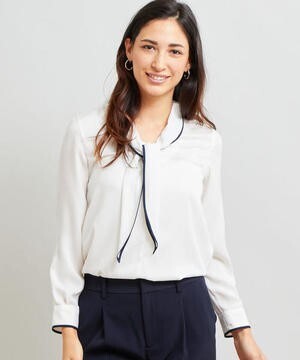 green label relaxing 【WORK TRIP OUTFITS】BC ハイショク ボウタイ ブラウス