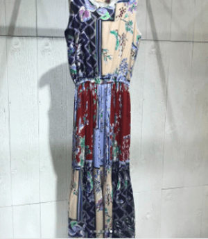 pool studio alivier 花柄ミックスリゾートマキシワンピース