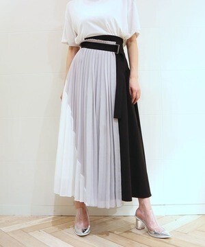 AULA AILA PLEATED WRAP AROUND SKIRT
