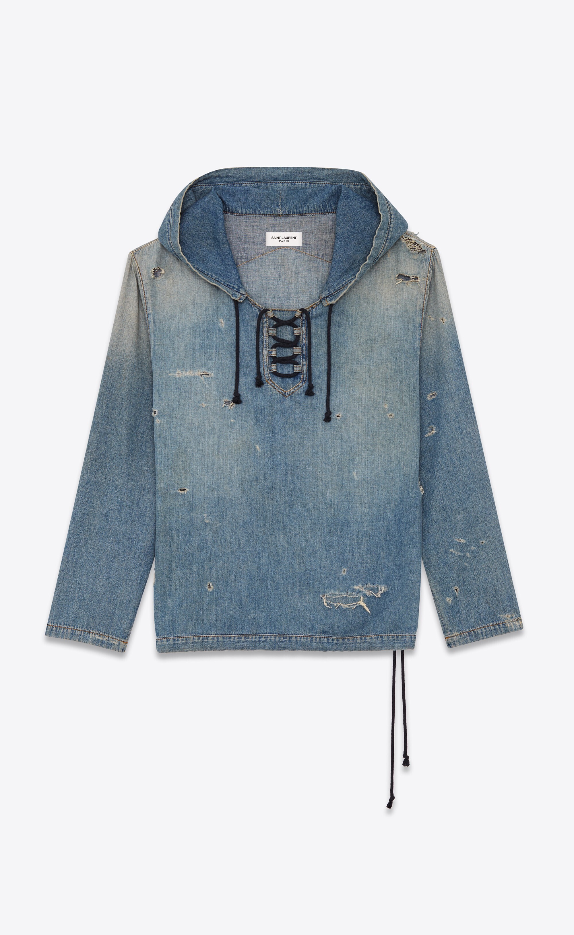 SAINT LAURENT PARIS フーディー（デストロイドデニム）