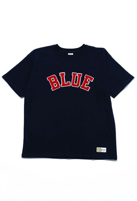 BLUE BLUE RUSSELL・BLUE BLUE BLUEパッチTシャツ