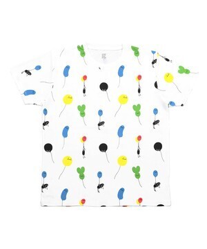 graniph 総柄Tシャツ/バルーンビューティフルシャドーパターン