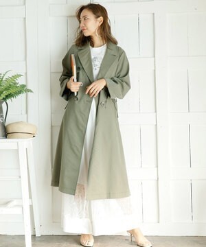 LADYMADE ドロストスリーブトレンチコート