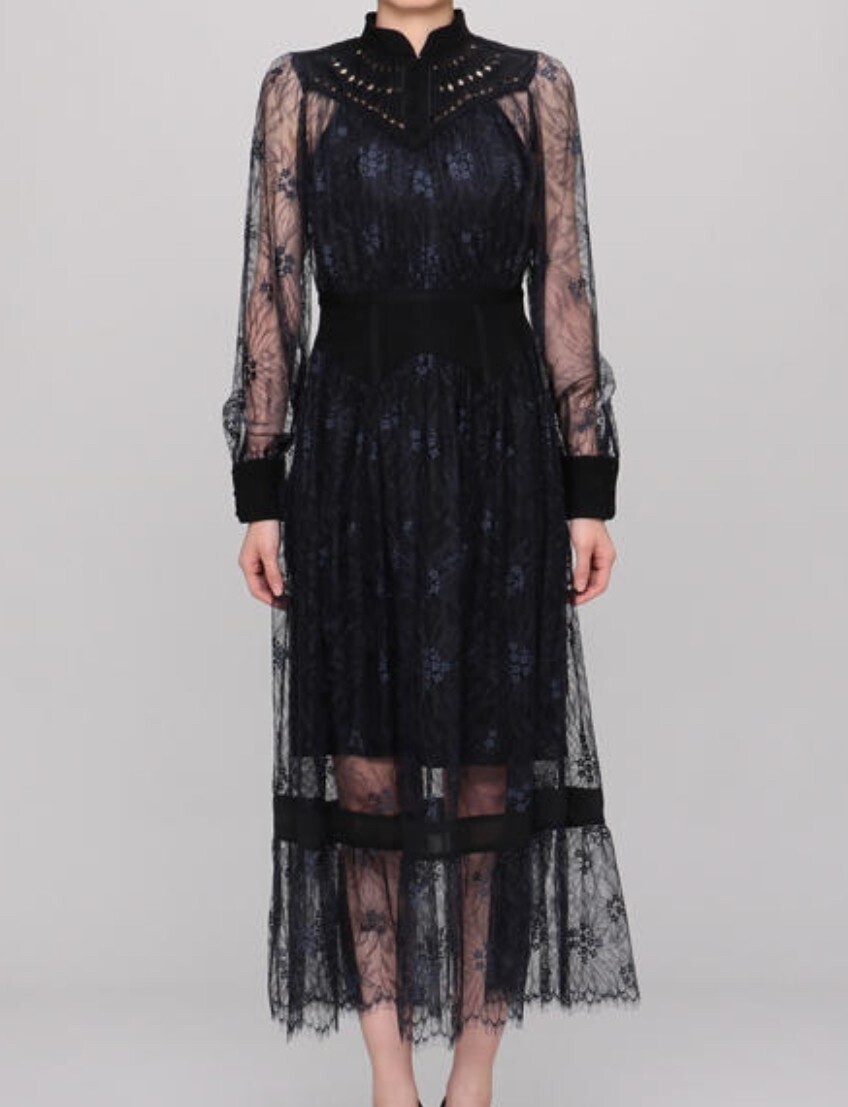 LOKITHO LEAVERS LACE DRESS