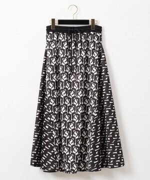 GRACE CONTINENTAL モノグラムジャージスカート