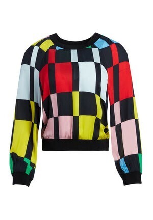 Alice + Olivia CALVIN COLOR BLOCK PULLOVER