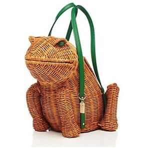 kate spade new york SPRING FORWARD WICKER FROG SATCHEL