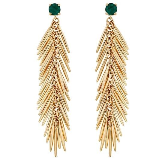 Ileana Makri DANGLING GRASS DROP EARRINGS