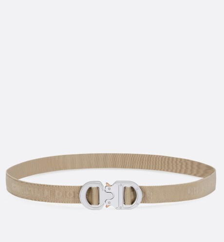 Dior ベージュ コットンキャンバス ベルト