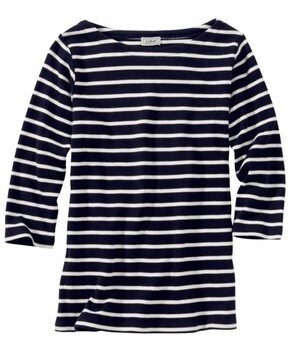 L.L.Bean French Sailor’s Shirt, Three-Quarter-Sleeve Boatneck