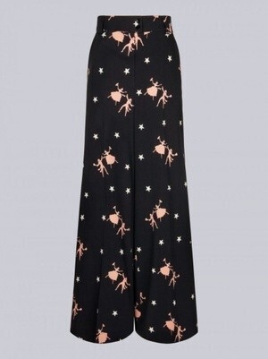 ETRO Dancers-print wide-leg trousers