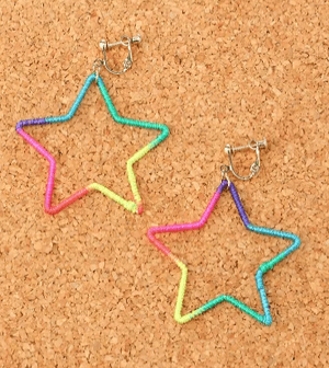 WEGO レインボーイヤリング