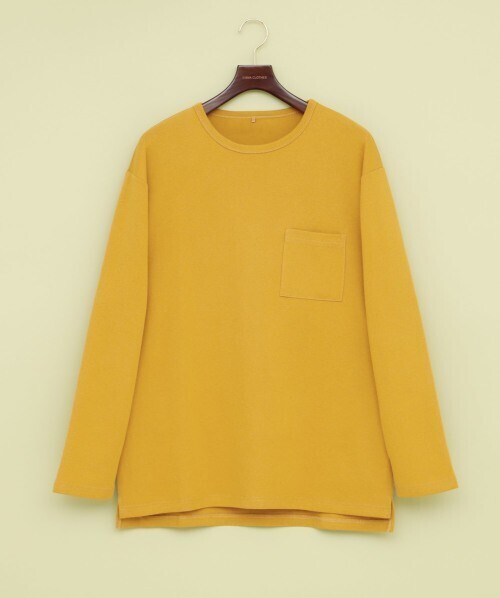 EMMA CLOTHES コットン生地ポケット付きカットソー