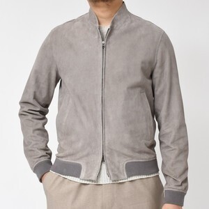 HERNO ボンディングゴートスエードジップアップブルゾン