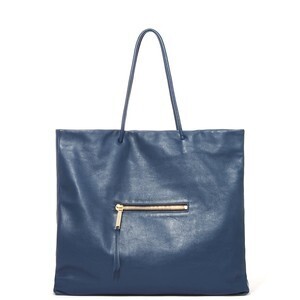 ADINA MUSE BIG SOFT SQUARE TOTE NAVY