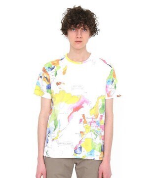 Design Tshirts store graniph ソフトマルチパターンショートスリーブティー