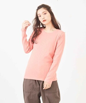 CUBE SUGAR ショートスラブフライス無地クルー