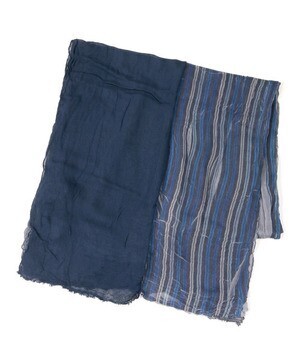 LANVIN en Bleu ブルーグラデーションストール