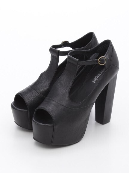 Jeffrey Campbell Tストラップ厚底シューズ