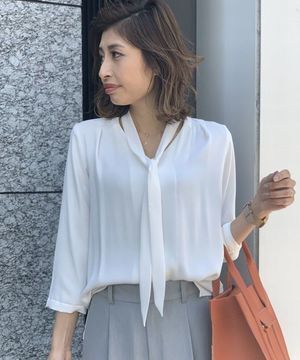 TONAL ボウタイブラウス